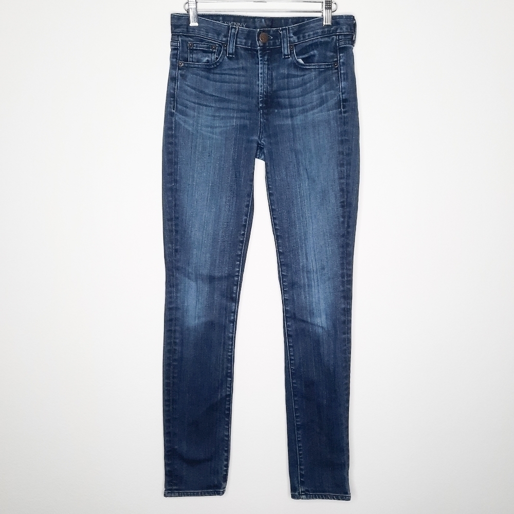 J. Crew Dark Wash High Rise Skinny Jeans 25